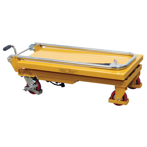 Hydraulic Scissor Lift Table, 17.75" L x 27.5" W/27-1/2" L x 17-3/4" W, Steel, 330 lbs. Capacity Meunier Outillage Industriel