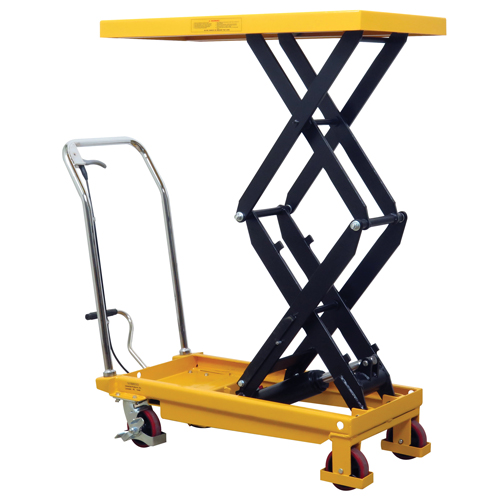 Hydraulic Scissor Lift Table, 19.5" L x 35.5" W/35-1/2" L x 19-1/2" W, Steel, 770 lbs. Capacity Meunier Outillage Industriel