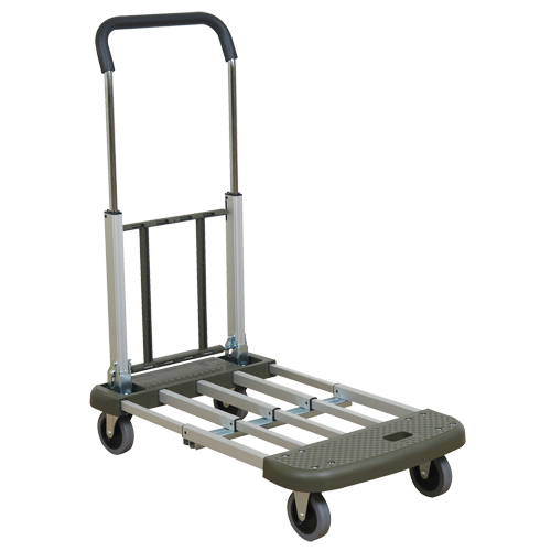 Telefolding Platform Truck, Aluminum, 330 lbs., 29-1/2" L x 17-1/2" W, 36-1/2" High Meunier Outillage Industriel