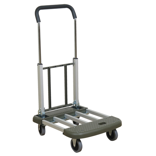 Telefolding Platform Truck, Aluminum, 330 lbs., 29-1/2" L x 17-1/2" W, 36-1/2" High Meunier Outillage Industriel