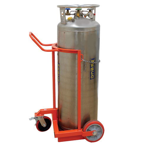 Grand chariot LCC pour bouteille de gaz liquide, Roues Polyur&eacute;thane, Base de 20" la x 20" p, 1000 lb Meunier Outillage Industriel