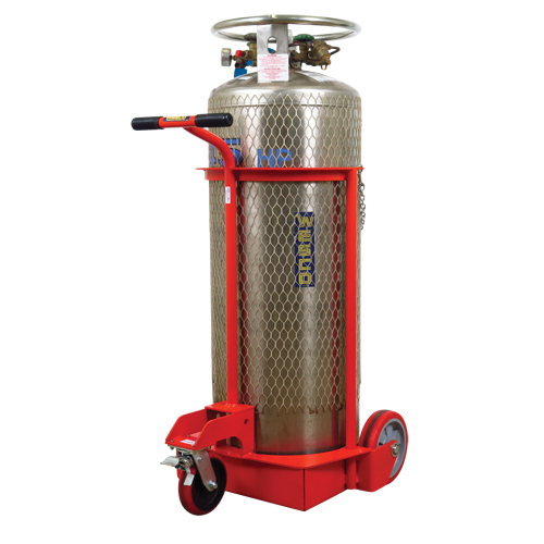Grand chariot LCC pour bouteille de gaz liquide, Roues Polyur&eacute;thane, Base de 20" la x 20" p, 1000 lb Meunier Outillage Industriel