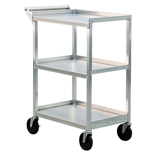 Utility Cart, 3 Tiers, 16-1/2" W x 39" H x 27-3/4" D, 350 lbs. Capacity Meunier Outillage Industriel