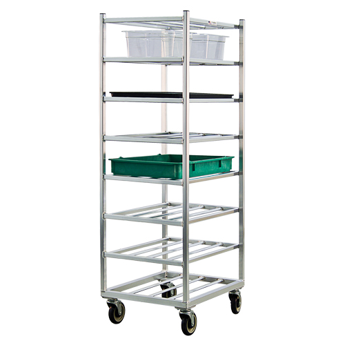 Shelf Cart, 8 Tiers, 20-7/8" W x 67" H x 27" D, 600 lbs. Capacity Meunier Outillage Industriel