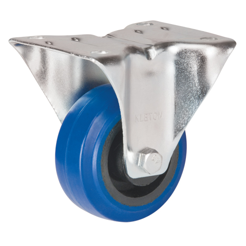 Roulette bleue, Fixe, 3" (76 mm), Caoutchouc, 285 lb (129 kg) Meunier Outillage Industriel