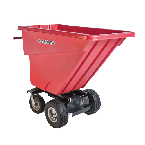 Chariot &agrave; bascule motoris&eacute;, Capacit&eacute; 13.5 cu.ft., 45" h x 27" la x 68" p Meunier Outillage Industriel