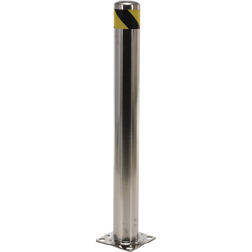 Safety Bollard, Stainless Steel, 42" H x 8" W, Silver Meunier Outillage Industriel