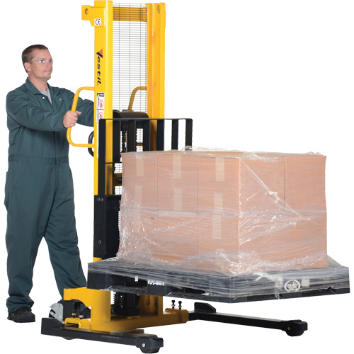 Gerbeur hydraulique manuel, Fonctionnement Pompe manuelle, Capacit&eacute; 2000 lb, Lev&eacute;e max 35" Meunier Outillage Industriel