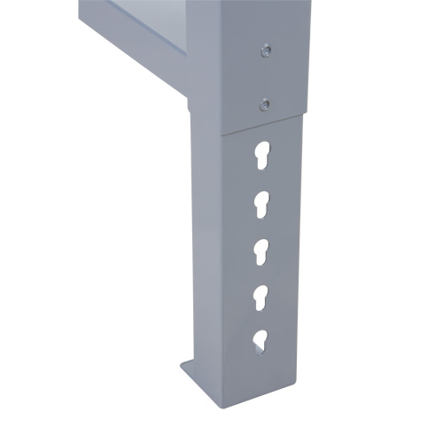 Industrial Duty Leg for Workbench, Steel, 24" D x 34" H, Single Meunier Outillage Industriel