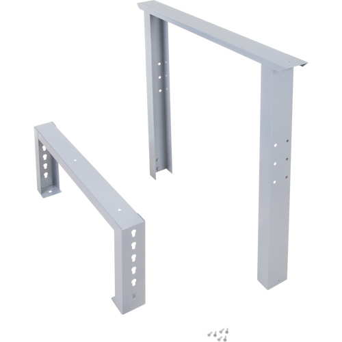 Pattes d'&eacute;tabli pour service industriel, Acier, 30" p x 34" h, Simple Meunier Outillage Industriel