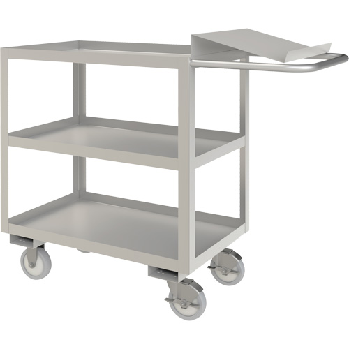 Industrial Grade Order Picking Cart, 39" H x 18-1/8" W x 45" D, 3 Shelves, 1200 lbs. Capacity Meunier Outillage Industriel