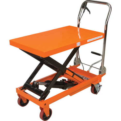 Hydraulic Scissor Lift Table, 32" L x 19-3/4" W, Steel, 660 lbs. Capacity Meunier Outillage Industriel