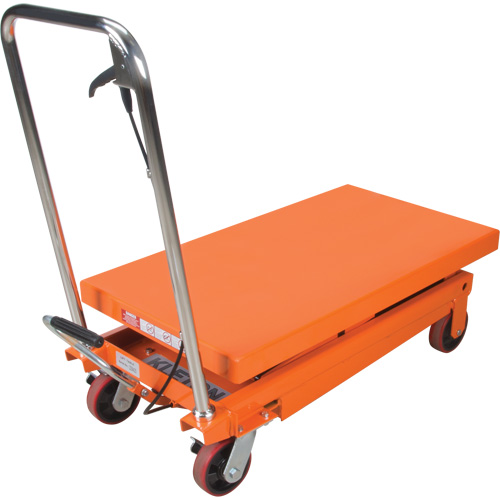 Hydraulic Scissor Lift Table, 35-3/4" L x 19-3/4" W, Steel, 770 lbs. Capacity Meunier Outillage Industriel