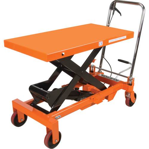 Hydraulic Scissor Lift Table, 39-1/2" L x 20" W, Steel, 1650 lbs. Capacity Meunier Outillage Industriel
