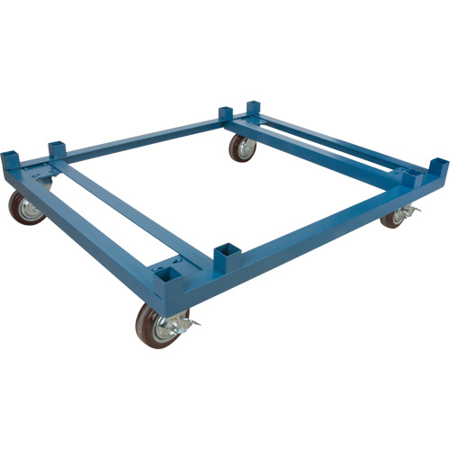 Dolly for Stacking Container, 48.5" W x 40-1/2" D x 10" H, 3000 lbs. Capacity Meunier Outillage Industriel