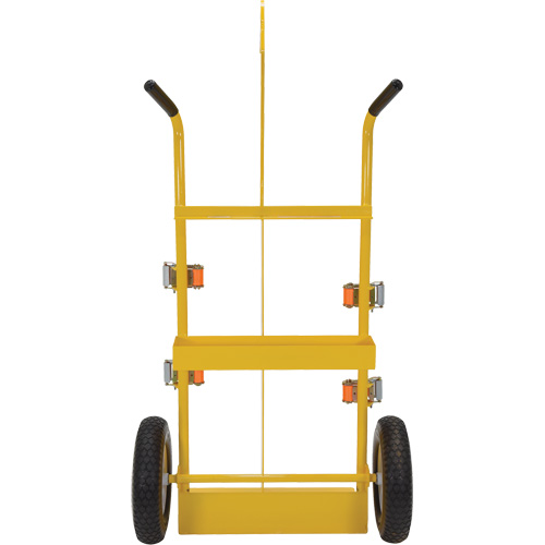 Chariot pour chalumeau et bouteille &agrave; gaz, Roues Rempli de mousse, Base de 23-13/16" la x 22-13/16" lo, 500 lb Meunier Outillage Industriel