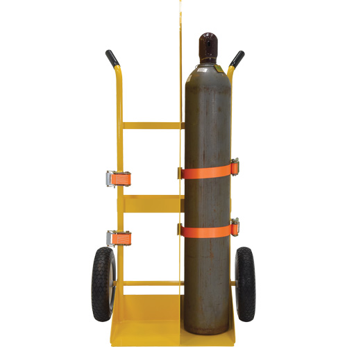 Chariot pour chalumeau et bouteille &agrave; gaz, Roues Rempli de mousse, Base de 23-13/16" la x 22-13/16" lo, 500 lb Meunier Outillage Industriel