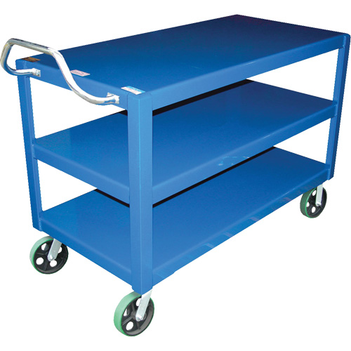 Ergo-Handle Cart, 4000 lbs. Capacity, Steel, 24-1/2" W x 41" H x 54-7/8" D, Lip Down Meunier Outillage Industriel