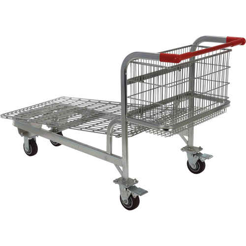 Chariot en treillis emboîtable, Acier, 28-3/4" x 37-1/16" x 59-5/8", Capacit&eacute; 275 lb Meunier Outillage Industriel