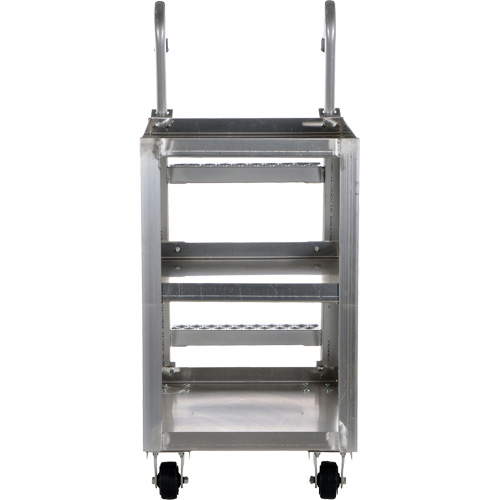 Chariot de pr&eacute;l&egrave;vement de stock, Aluminium, 21-7/8" la x 40" p, 3 tablettes, Capacit&eacute; 660 lb Meunier Outillage Industriel