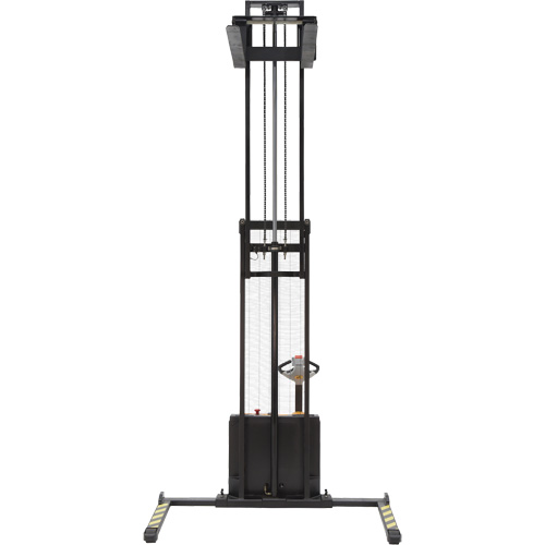 Double Mast Stacker, Electric Operated, 2200 lbs. Capacity, 150" Max Lift Meunier Outillage Industriel