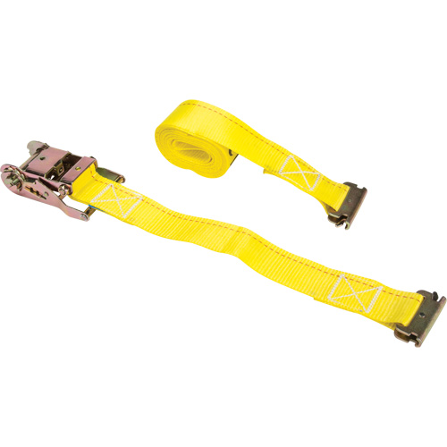 Ratchet Strap, E-Track System, 2" W x 12' L, 1333 lbs. (605 kg) Working Load Limit Meunier Outillage Industriel