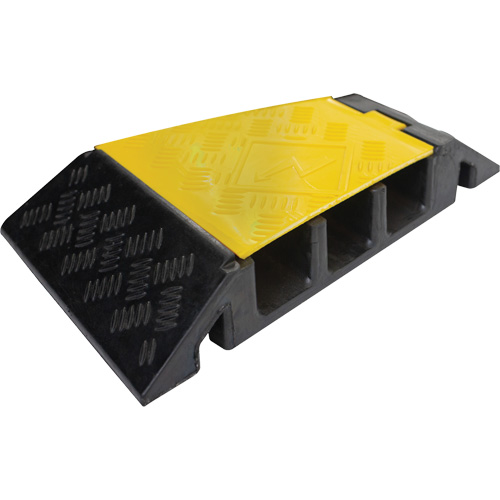Powerhouse Heavy-Duty Right Turn Cable Protector, 3 Channels, 12" L x 19.75" W x 3" H Meunier Outillage Industriel