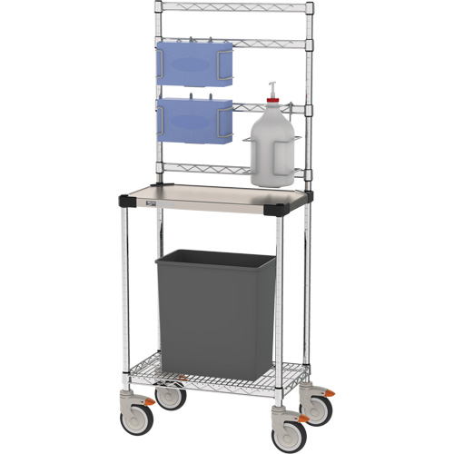 Sanitizer Station, Stainless Steel, 24" x 60" x 14", 900 lbs. Capacity Meunier Outillage Industriel