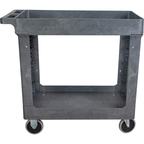 Chariot utilitaire pour l'entretien, 2 tiers, 16-1/2" x 32-1/2" x 34-1/2", Capacit&eacute; 550 lb Meunier Outillage Industriel