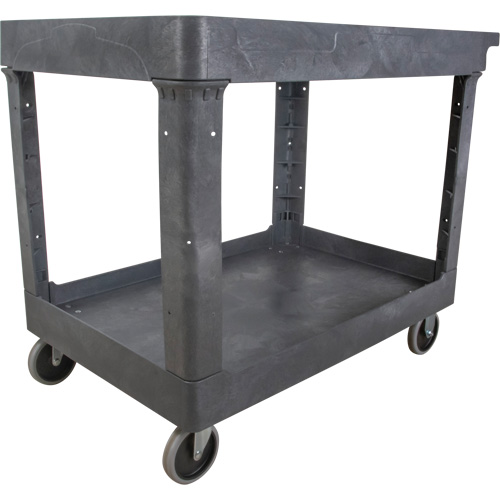 Chariot utilitaire pour l'entretien, 2 tiers, 24-5/8" x 32-1/2" x 40", Capacit&eacute; 550 lb Meunier Outillage Industriel