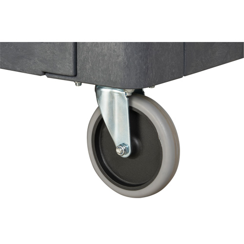 Chariot utilitaire pour l'entretien avec tablette plate, 2 tiers, 25-1/4" x 32-1/4" x 44", Capacit&eacute; 550 lb Meunier Outillage Industriel