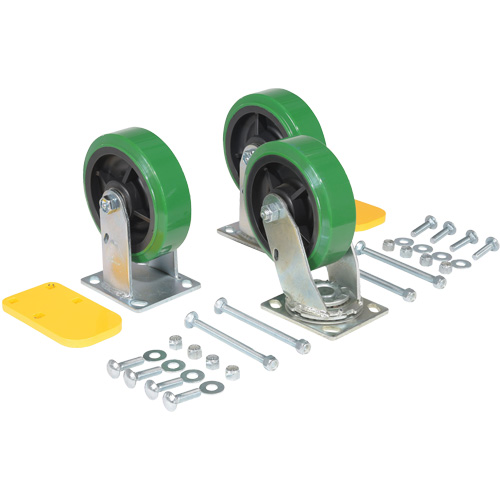 H Series Self-Dumping Hopper Caster Kit Meunier Outillage Industriel