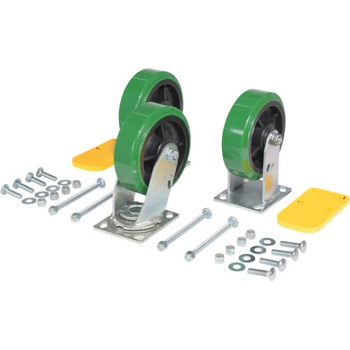 H Series Self-Dumping Hopper Caster Kit Meunier Outillage Industriel