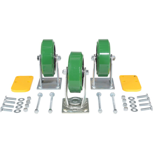 H Series Self-Dumping Hopper Caster Kit Meunier Outillage Industriel