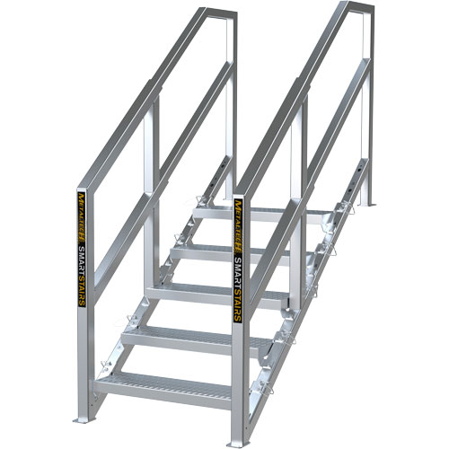 3-5 Step Telescopic Aluminum Smart Stairs Meunier Outillage Industriel