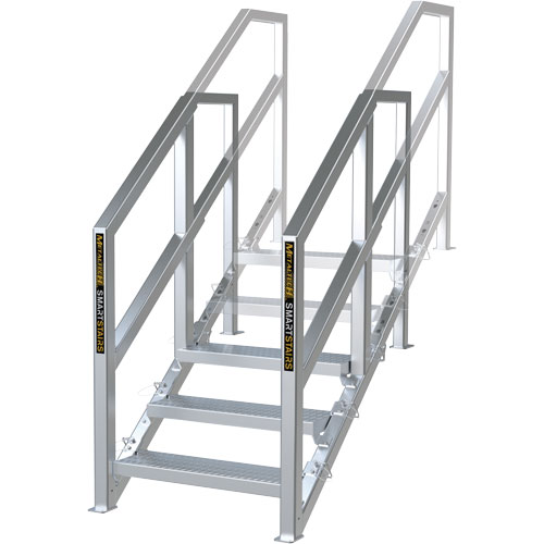 3-5 Step Telescopic Aluminum Smart Stairs Meunier Outillage Industriel