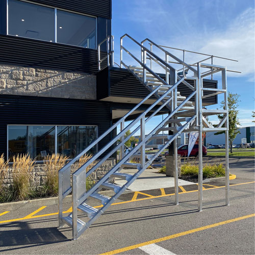3-5 Step Telescopic Aluminum Smart Stairs Meunier Outillage Industriel