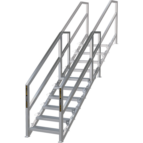 SmartStairs 6-10 Steps Modular Construction Stair System, 75" H Meunier Outillage Industriel