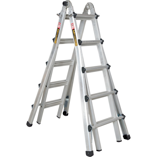 Telescoping Multi-Position Ladder, Aluminum, 300 lbs., CSA Grade 1A Meunier Outillage Industriel