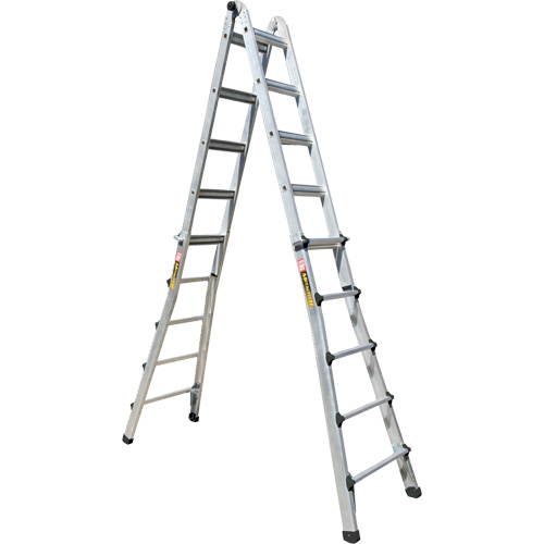 Telescoping Multi-Position Ladder, Aluminum, 300 lbs., CSA Grade 1A Meunier Outillage Industriel