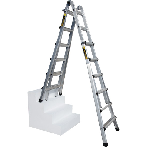 Telescoping Multi-Position Ladder, Aluminum, 300 lbs. Meunier Outillage Industriel