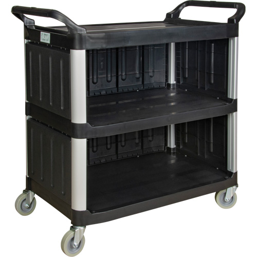 Utility Cart, 3 Tiers, 19-3/4" x 37-1/2" x 40-1/4", 250 lbs. Capacity Meunier Outillage Industriel