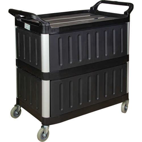 Utility Cart, 3 Tiers, 19-3/4" x 37-1/2" x 40-1/4", 250 lbs. Capacity Meunier Outillage Industriel