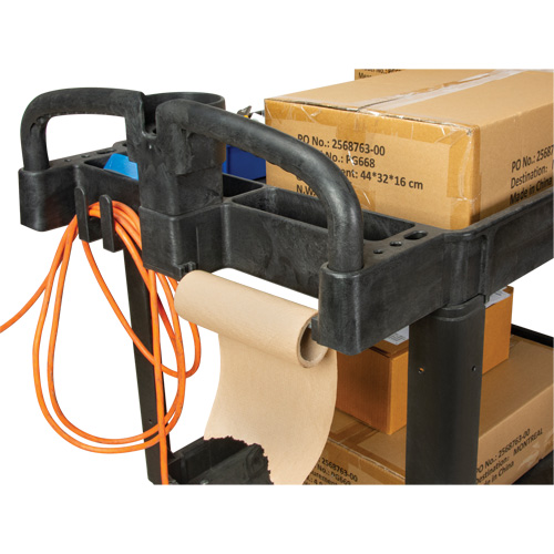 Utility Cart, 2 Tiers, 25-5/8" x 33-1/2" x 43-3/4", 550 lbs. Capacity Meunier Outillage Industriel