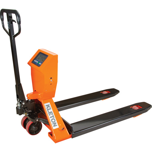 Digital Scale Pallet Truck, 44.5" L x 27.75" W, 4400 lbs. Cap. Meunier Outillage Industriel