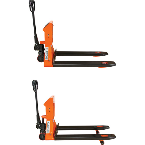 Digital Scale Pallet Truck, 44.5" L x 27.75" W, 4400 lbs. Cap. Meunier Outillage Industriel