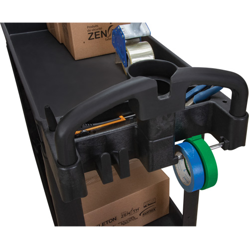 Chariot utilitaire, 2 tiers, 17-1/8" x 33-1/2" x 37-5/8", Capacit&eacute; 550 lb Meunier Outillage Industriel