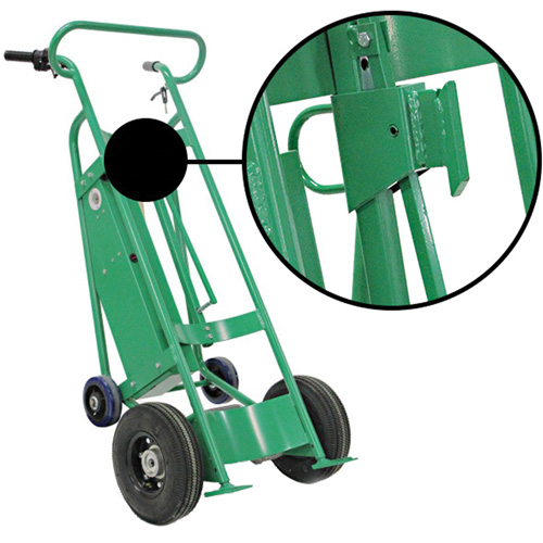 Powered Drum Hand Truck with Pneumatic Wheels Meunier Outillage Industriel