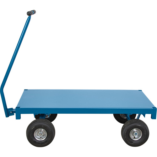 Chariot de ramassage &agrave; plateforme pour l'ext&eacute;rieur, 24" la x 48" la x Capacit&eacute; 1000 lb Meunier Outillage Industriel
