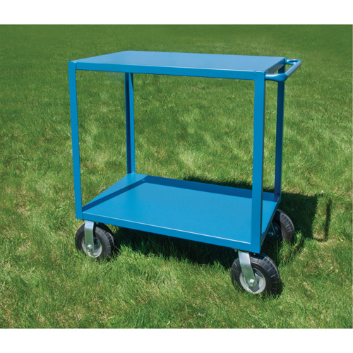 Outdoor Shelf Cart, 2 Tiers, 24" W x 39" H x 39" D, 1200 lbs. Capacity Meunier Outillage Industriel